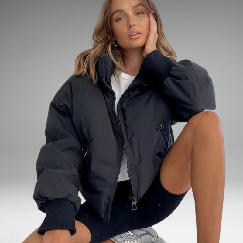 Xandri - Collared Puffer Zipper Jacket