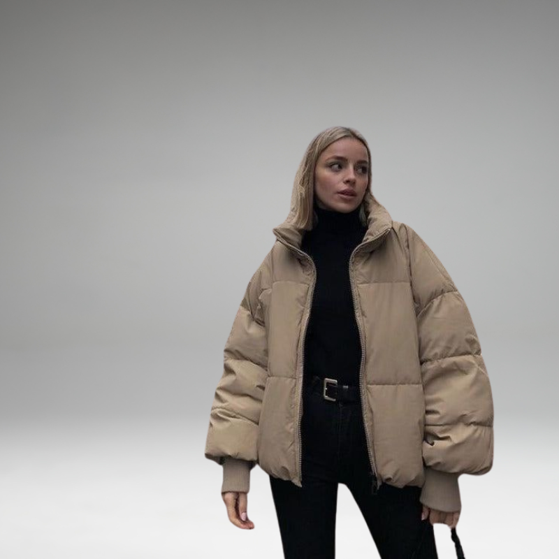 Xandri - Collared Puffer Zipper Jacket