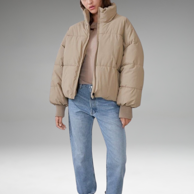 Xandri - Collared Puffer Zipper Jacket