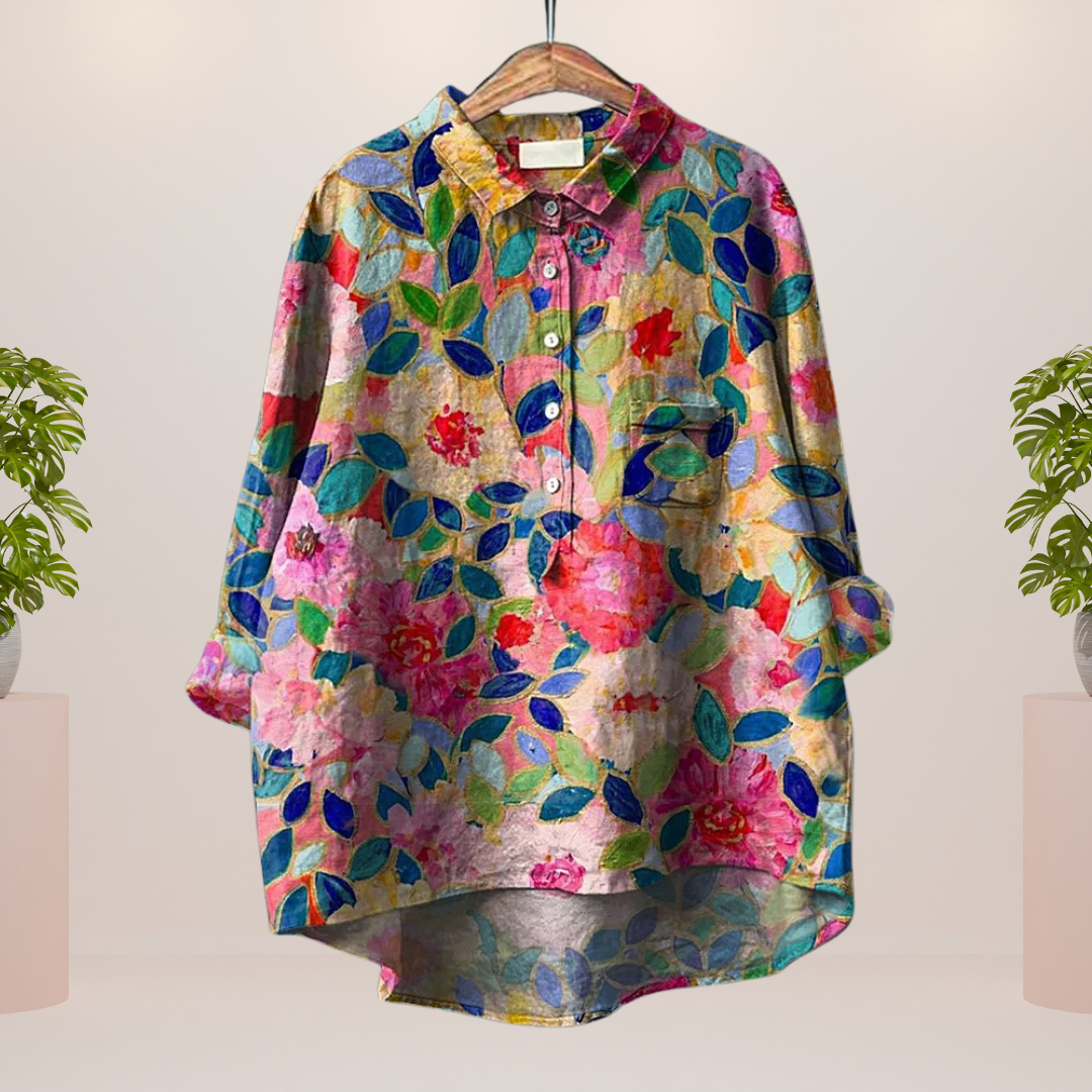 Clara™ - Stylish print art shirt