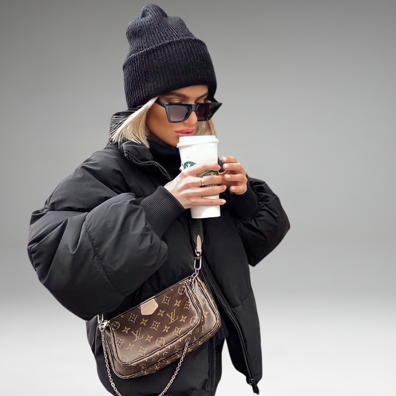 Xandri - Collared Puffer Zipper Jacket