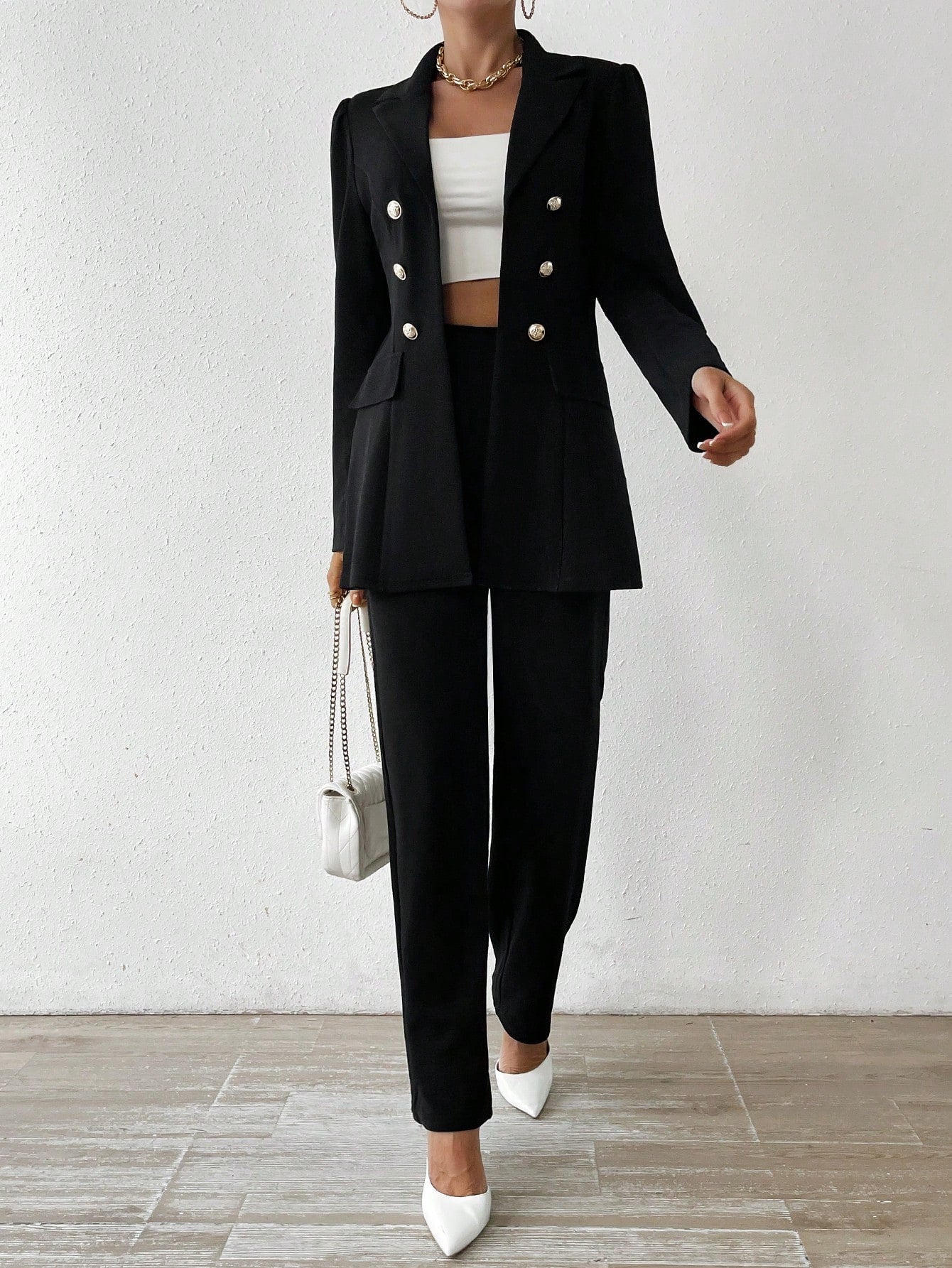Kam - Long Sleeve Suit Ensemble
