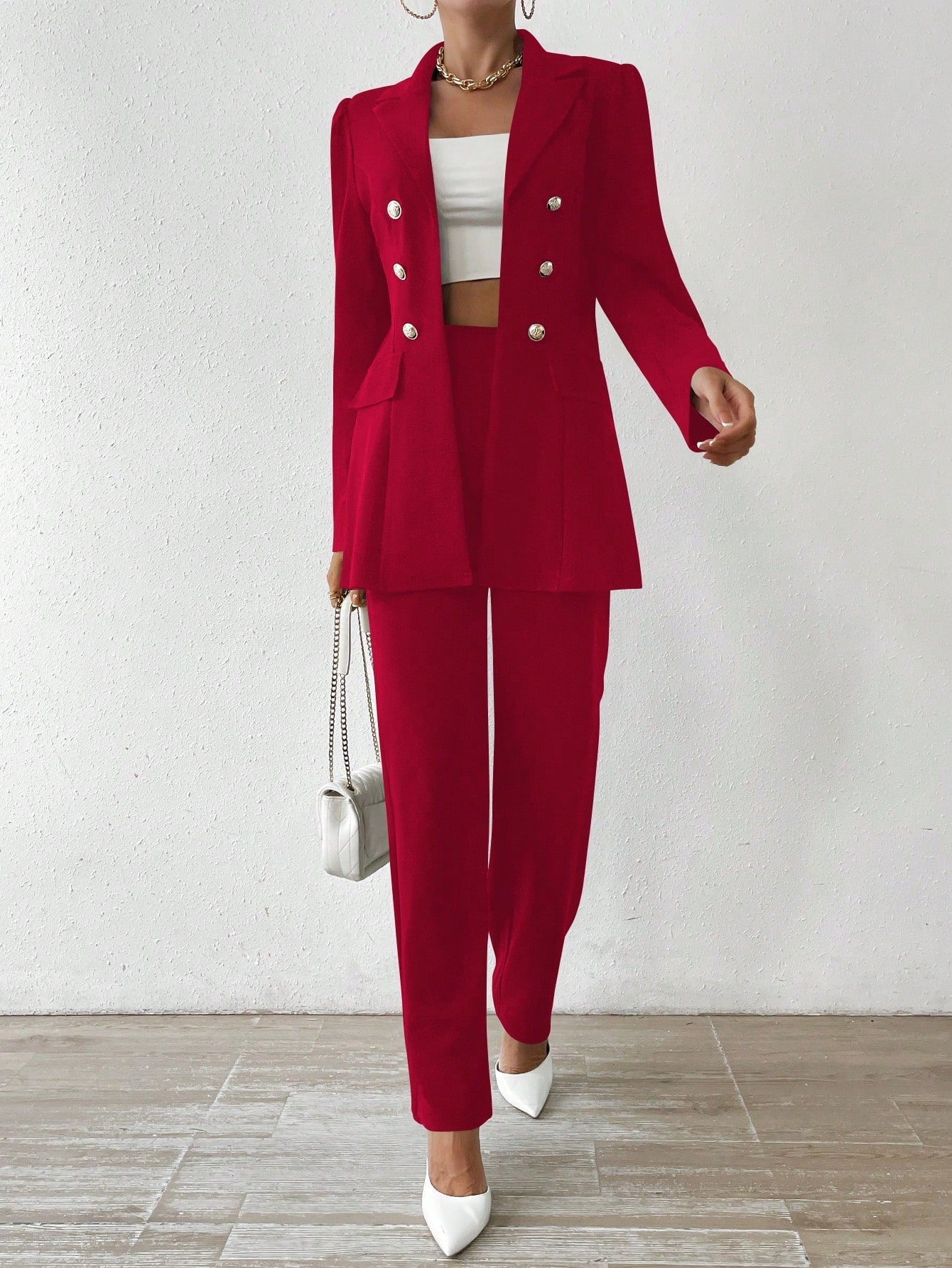 Kam - Long Sleeve Suit Ensemble