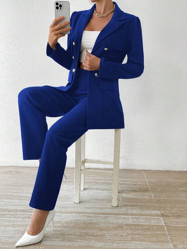 Kam - Long Sleeve Suit Ensemble