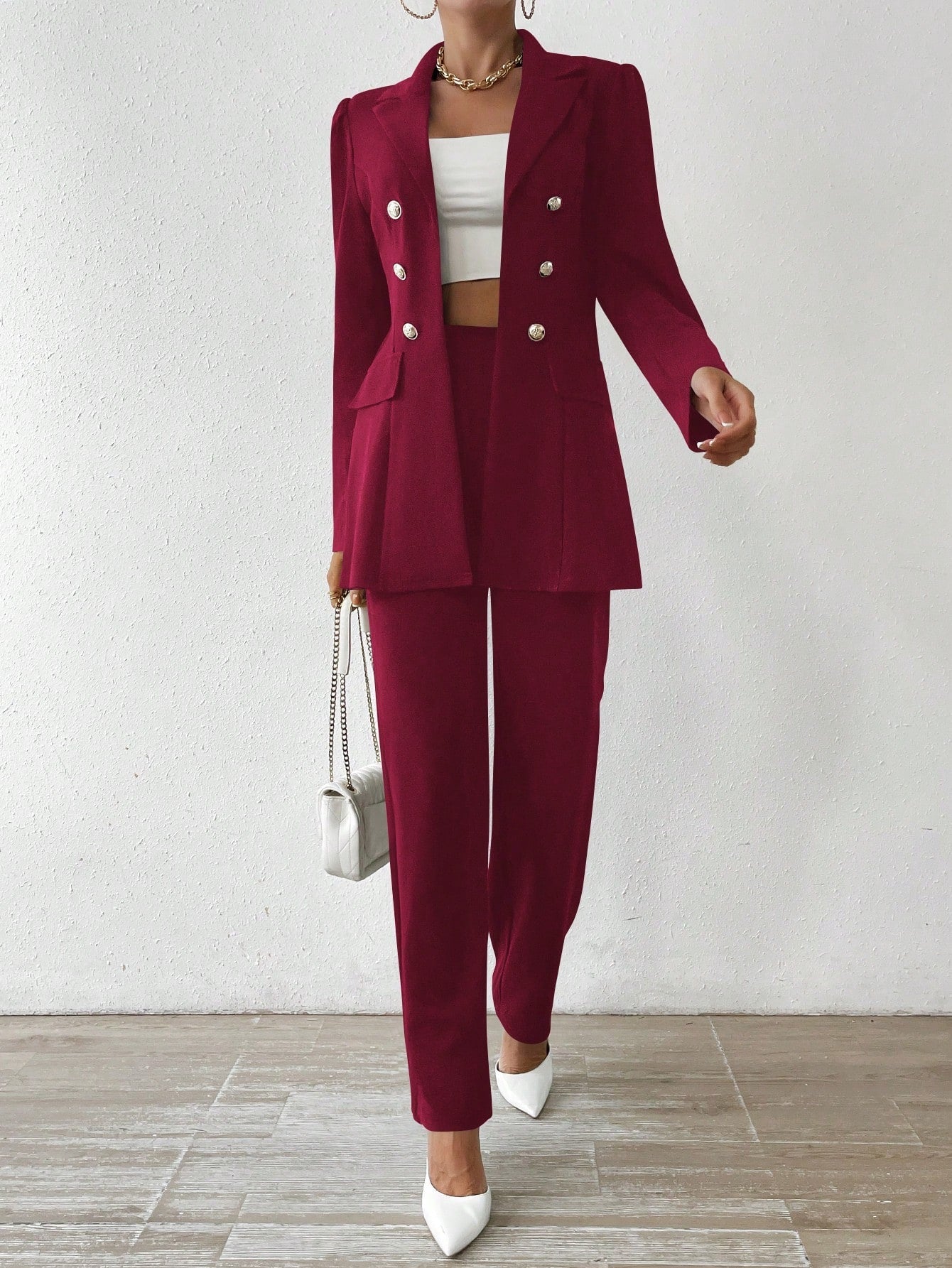 Kam - Long Sleeve Suit Ensemble