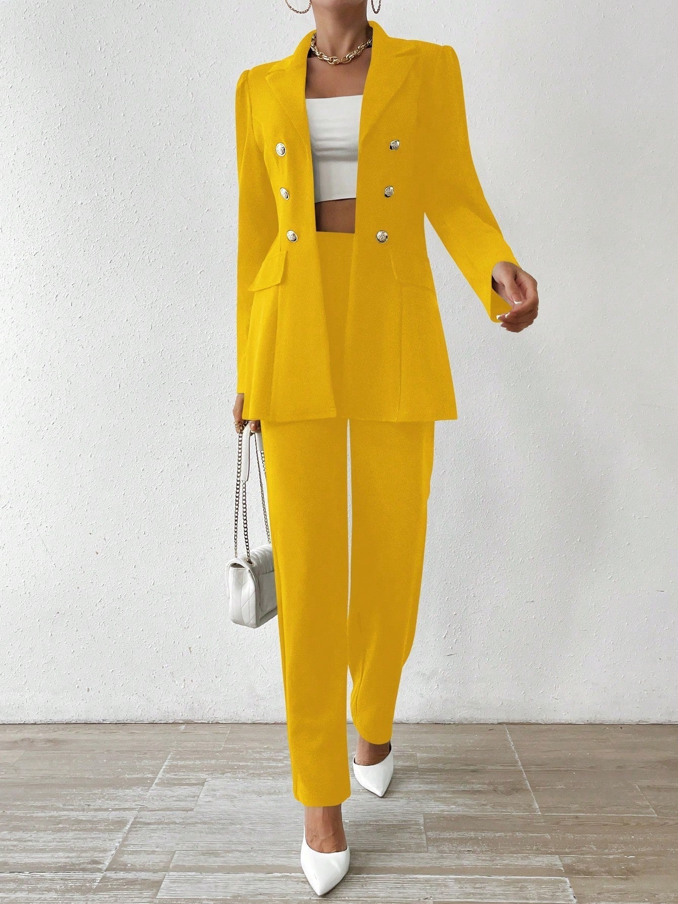 Kam - Long Sleeve Suit Ensemble