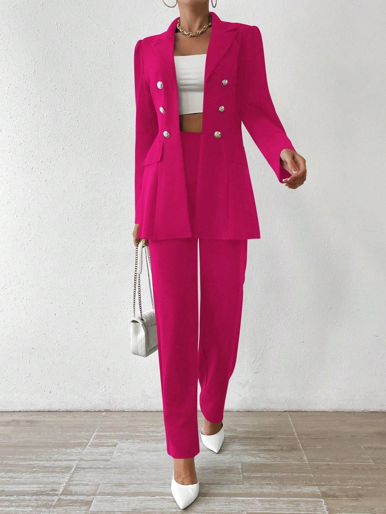 Kam - Long Sleeve Suit Ensemble