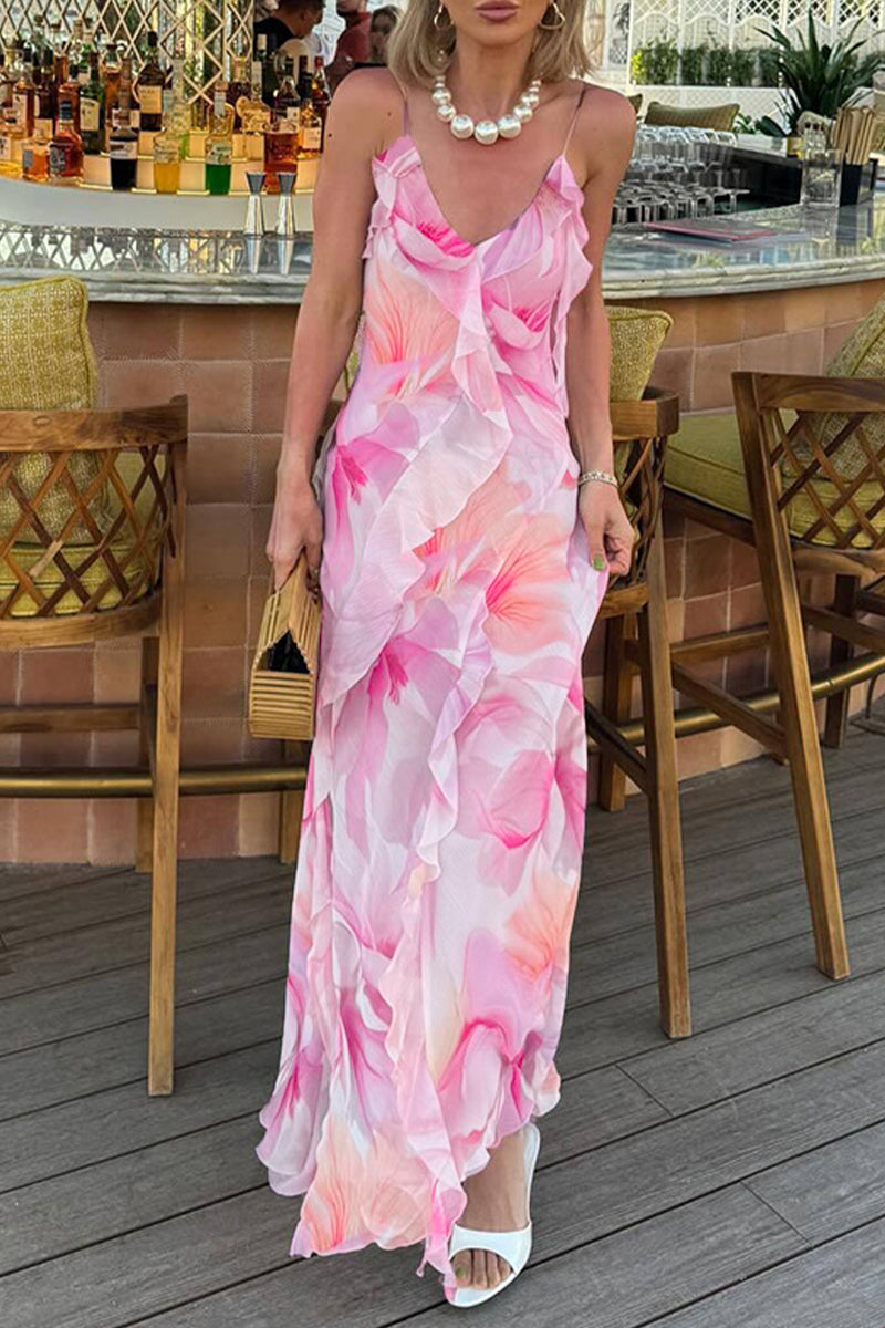 Isadora | Backless Ruffle Dress