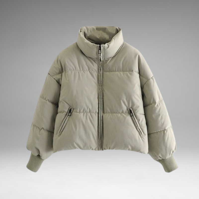 Xandri - Collared Puffer Zipper Jacket