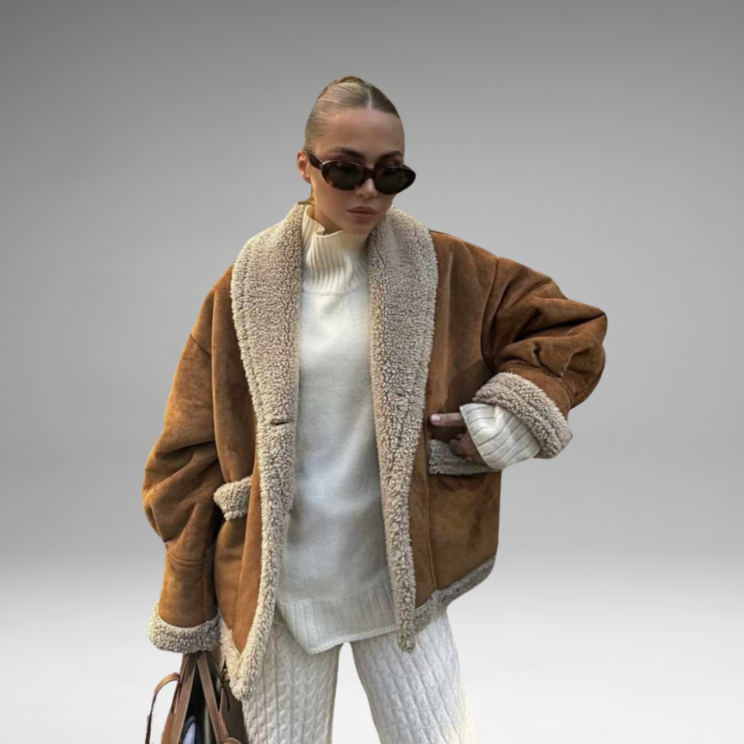 Anoura - Contrast Collar Fleece Jacket