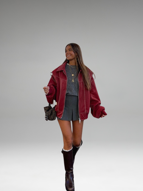 Velexia - Wine Red Jacket