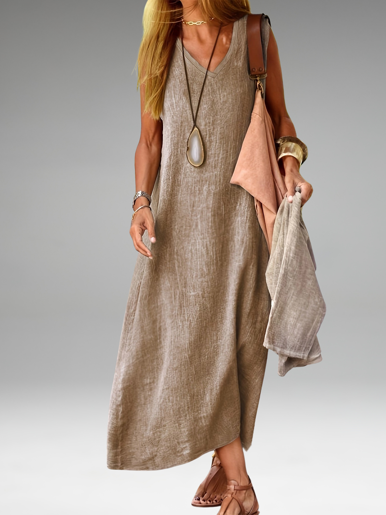 Amara - V-Neck Tank Dress