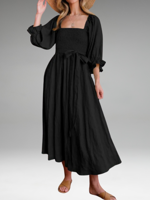 Michelle | Dress with Ruffled Sleeves