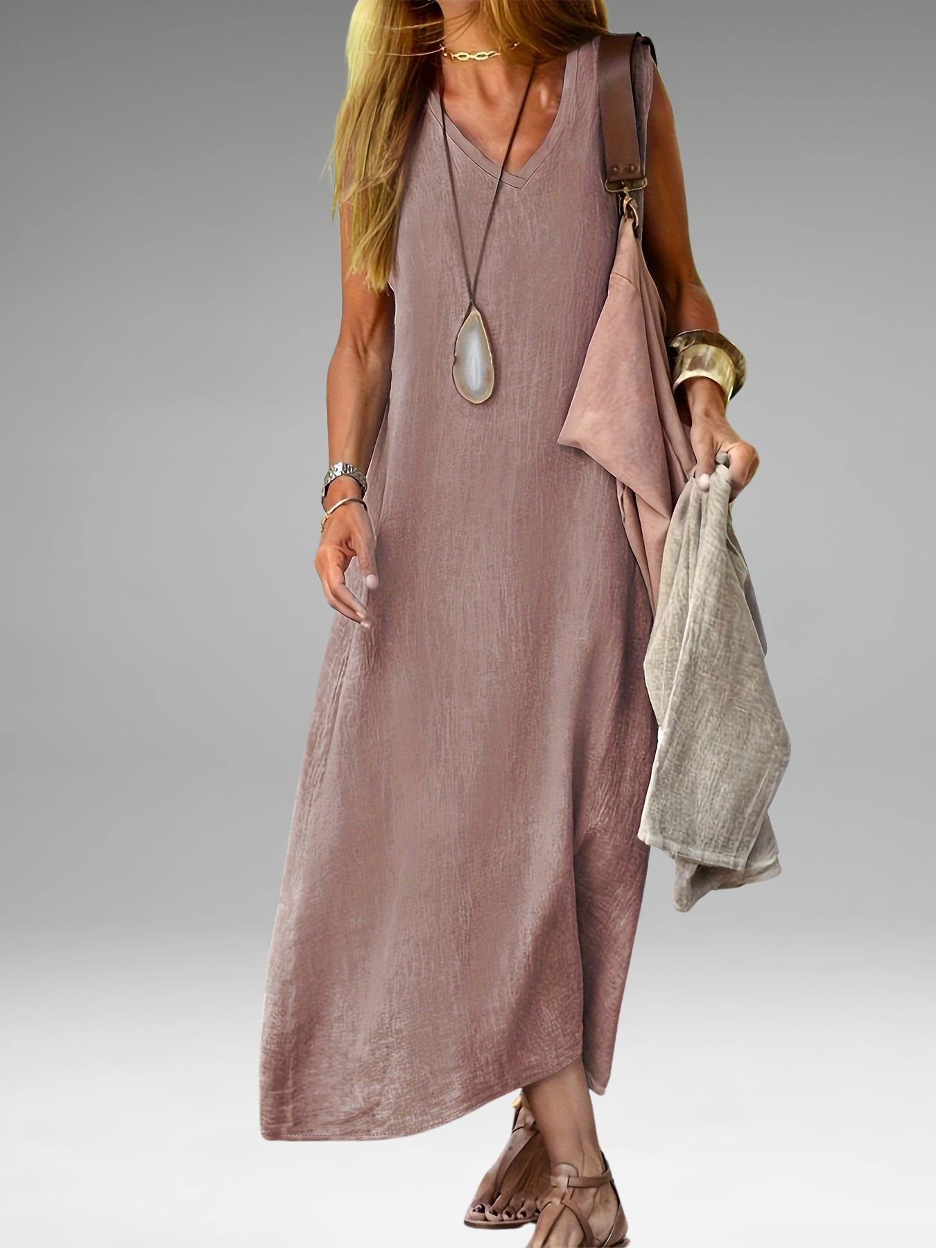 Amara - V-Neck Tank Dress