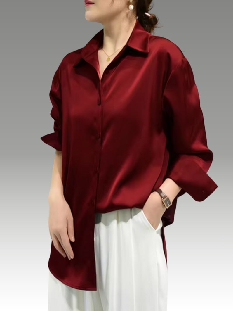 Paige – Elegant Satin Blouse