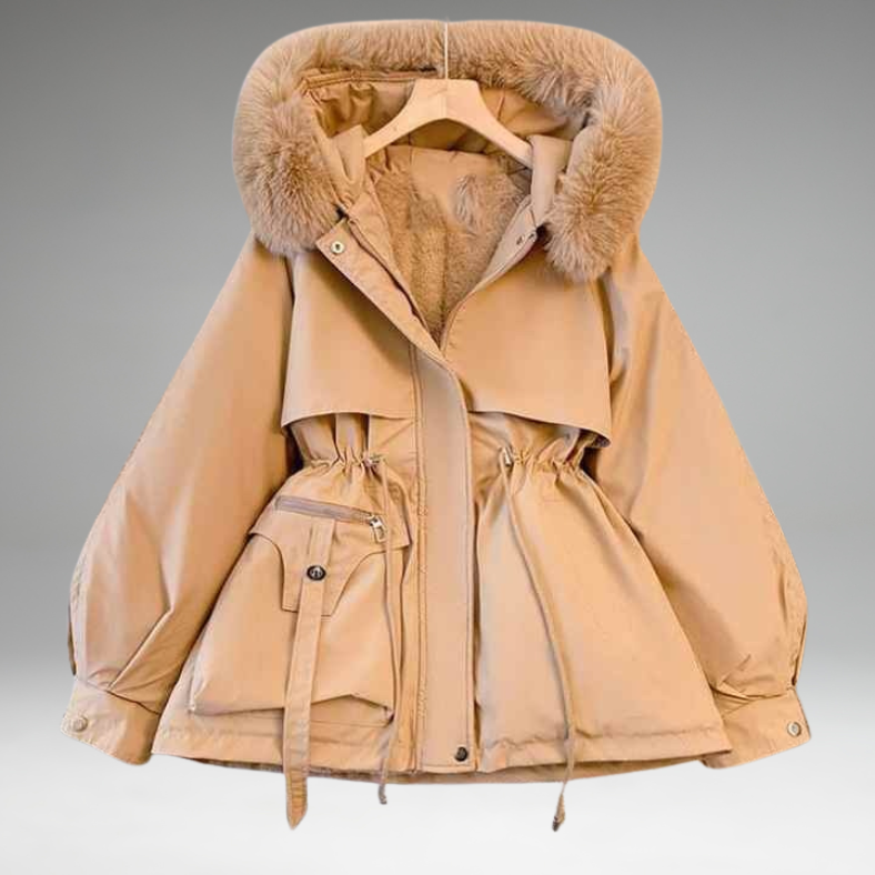 Alessia - Fur Collar Thick Jacket