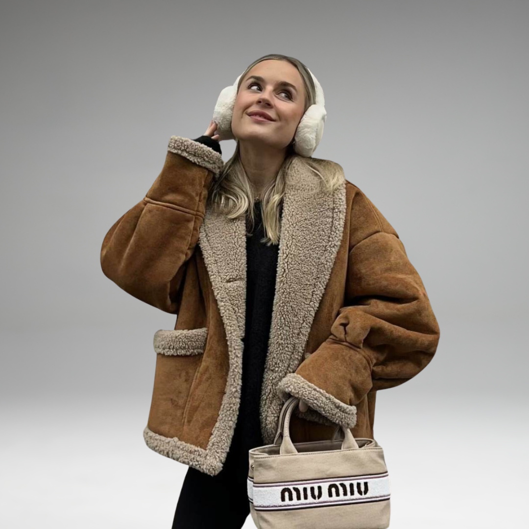 Anoura - Contrast Collar Fleece Jacket