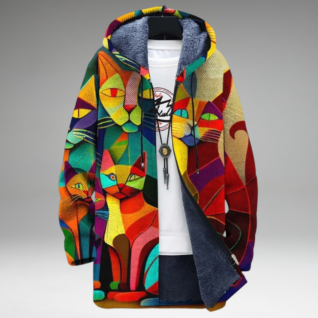 Anna - Jacket with Artistic Print