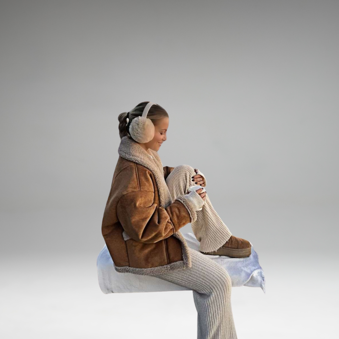 Anoura - Contrast Collar Fleece Jacket