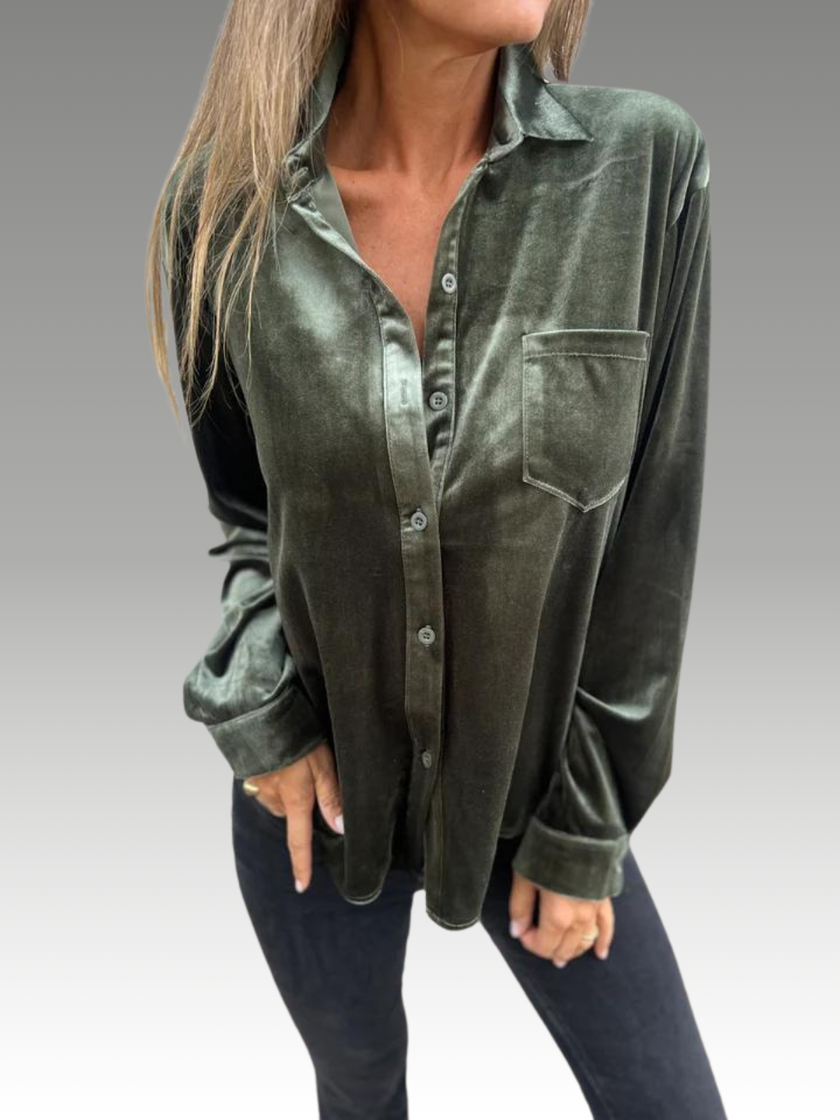 Kaya - Elegant Velvet Blouse