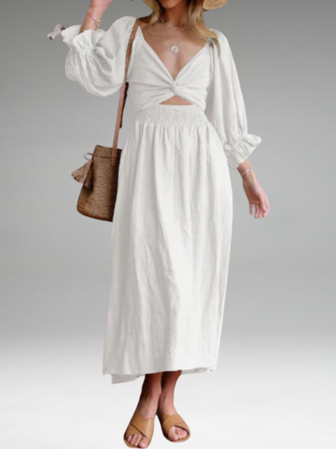 Michelle | Dress with Ruffled Sleeves