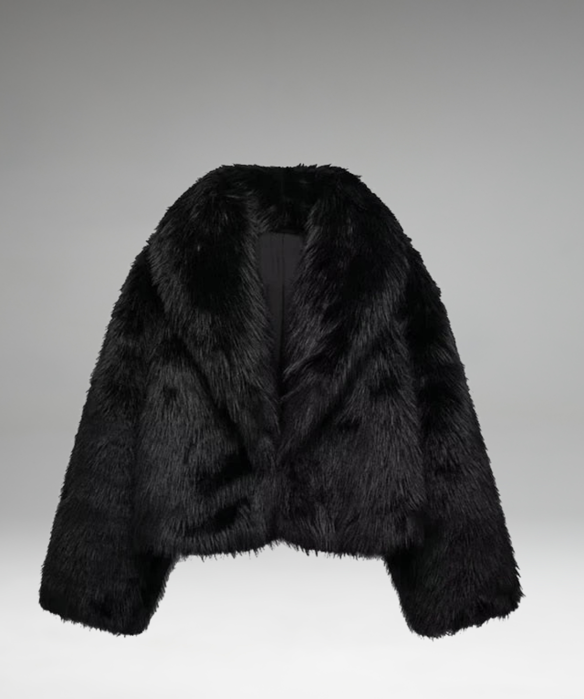 Thalara - Lux Black Fur Coat