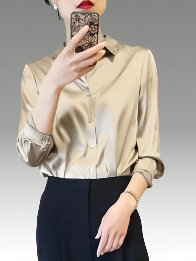 Paige – Elegant Satin Blouse