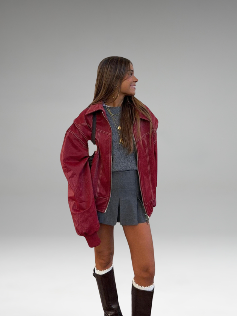 Velexia - Wine Red Jacket