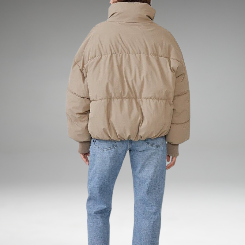Xandri - Collared Puffer Zipper Jacket