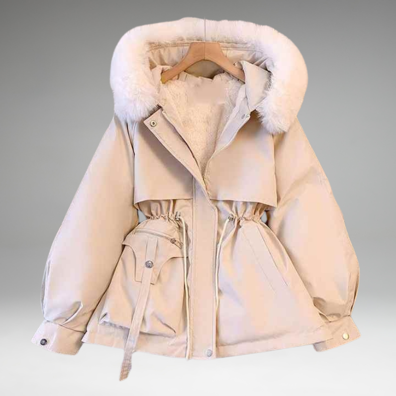 Alessia - Fur Collar Thick Jacket