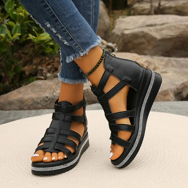 Chloe - Elegant Wedge Sandals