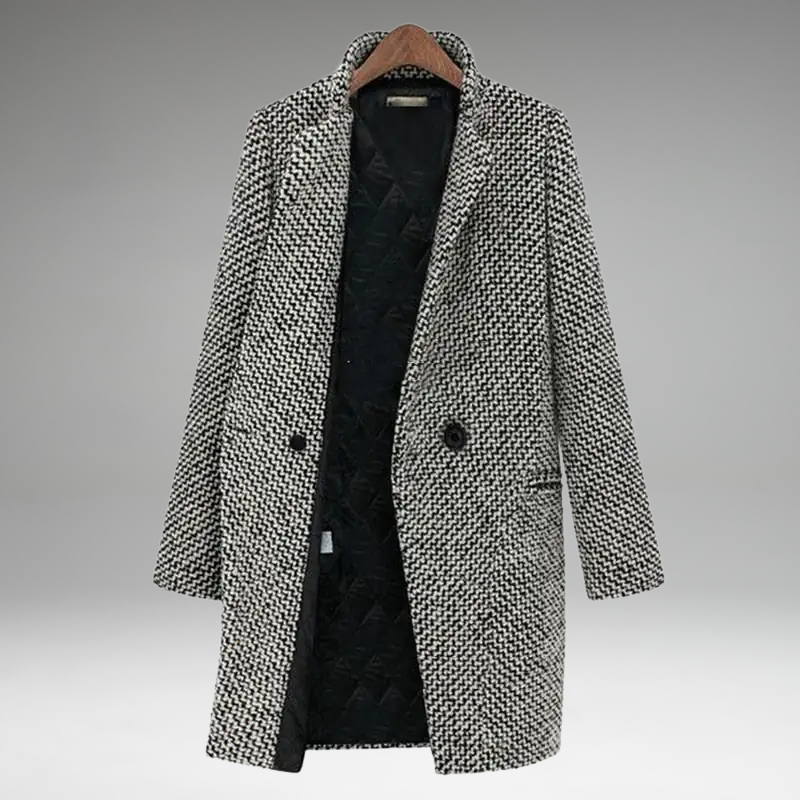 Fiona - Classic Houndstooth Coat