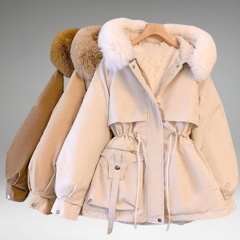 Alessia - Fur Collar Thick Jacket