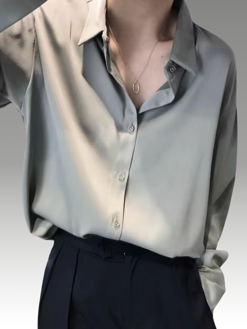 Paige – Elegant Satin Blouse