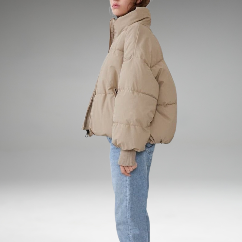 Xandri - Collared Puffer Zipper Jacket