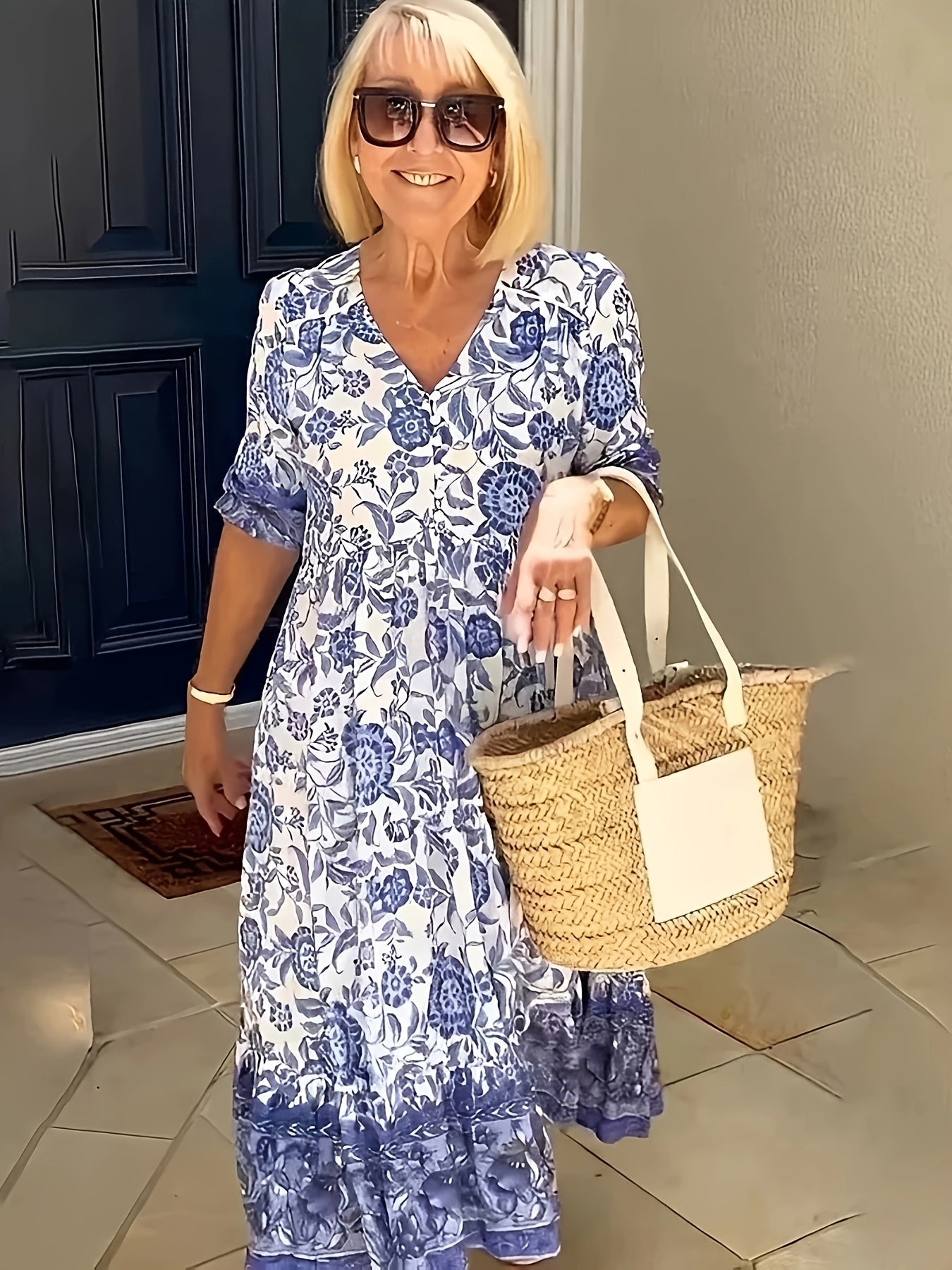 Luna – Elegant Floral Dress