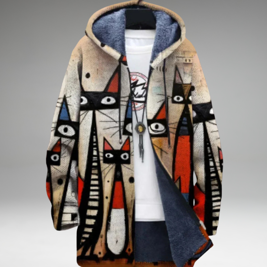 Anna - Jacket with Artistic Print