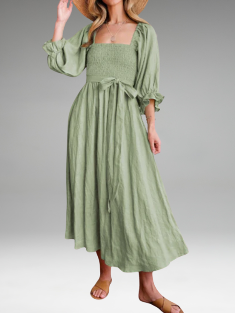 Michelle | Dress with Ruffled Sleeves