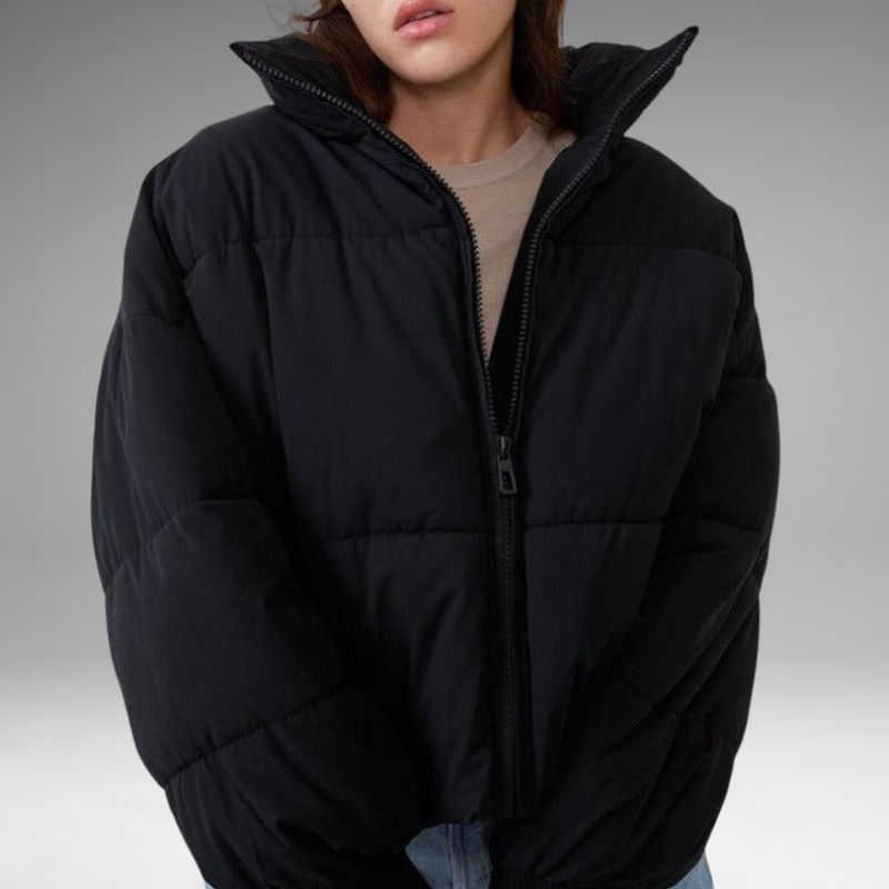 Xandri - Collared Puffer Zipper Jacket