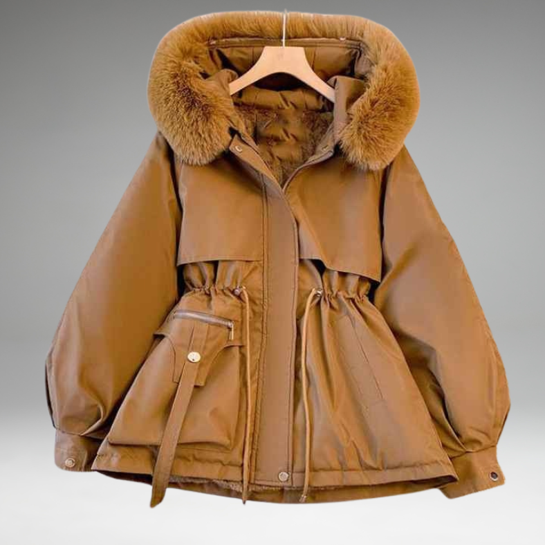 Alessia - Fur Collar Thick Jacket