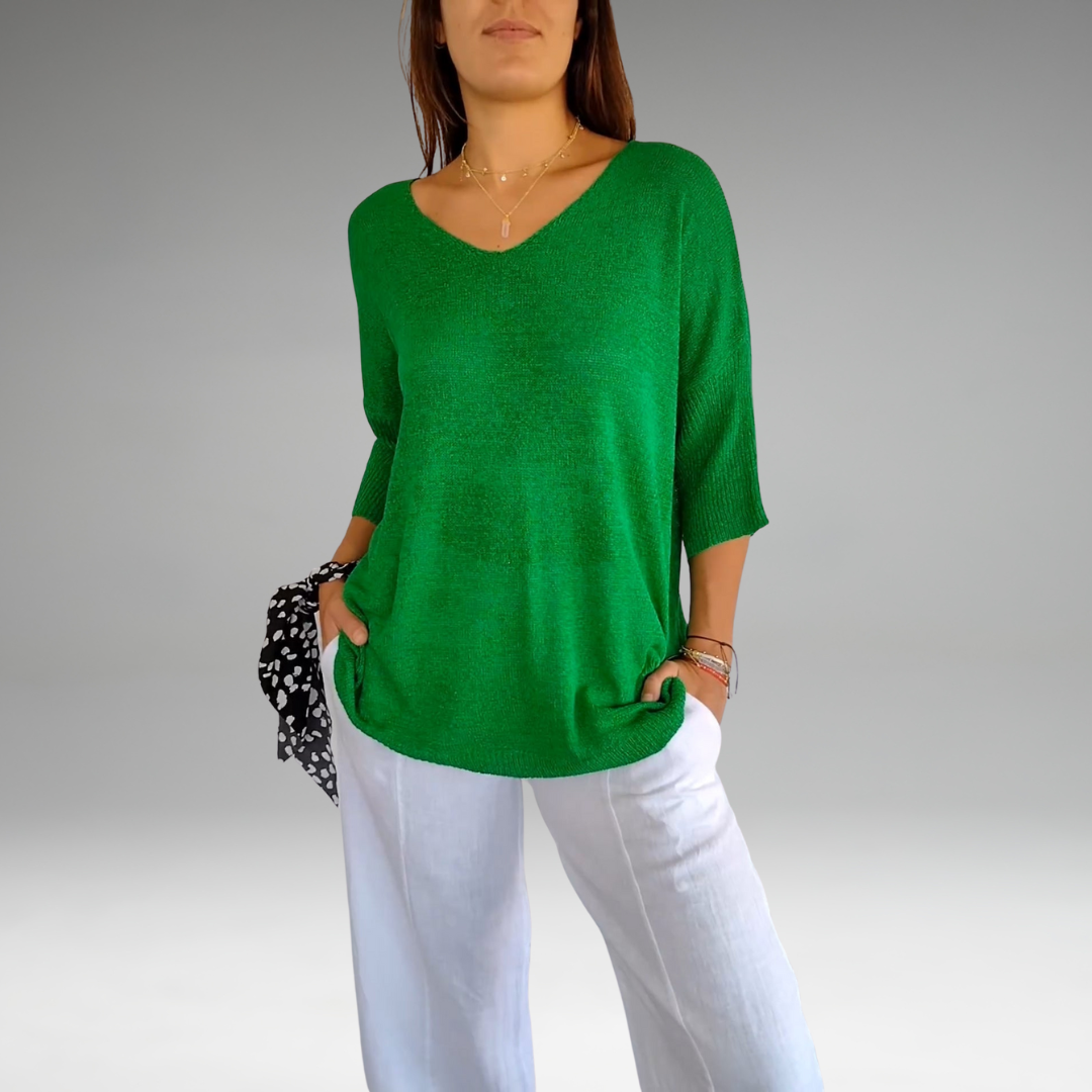 Jinn | Knitted top with V-neck