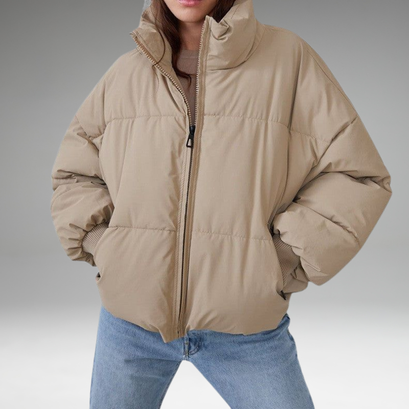 Xandri - Collared Puffer Zipper Jacket