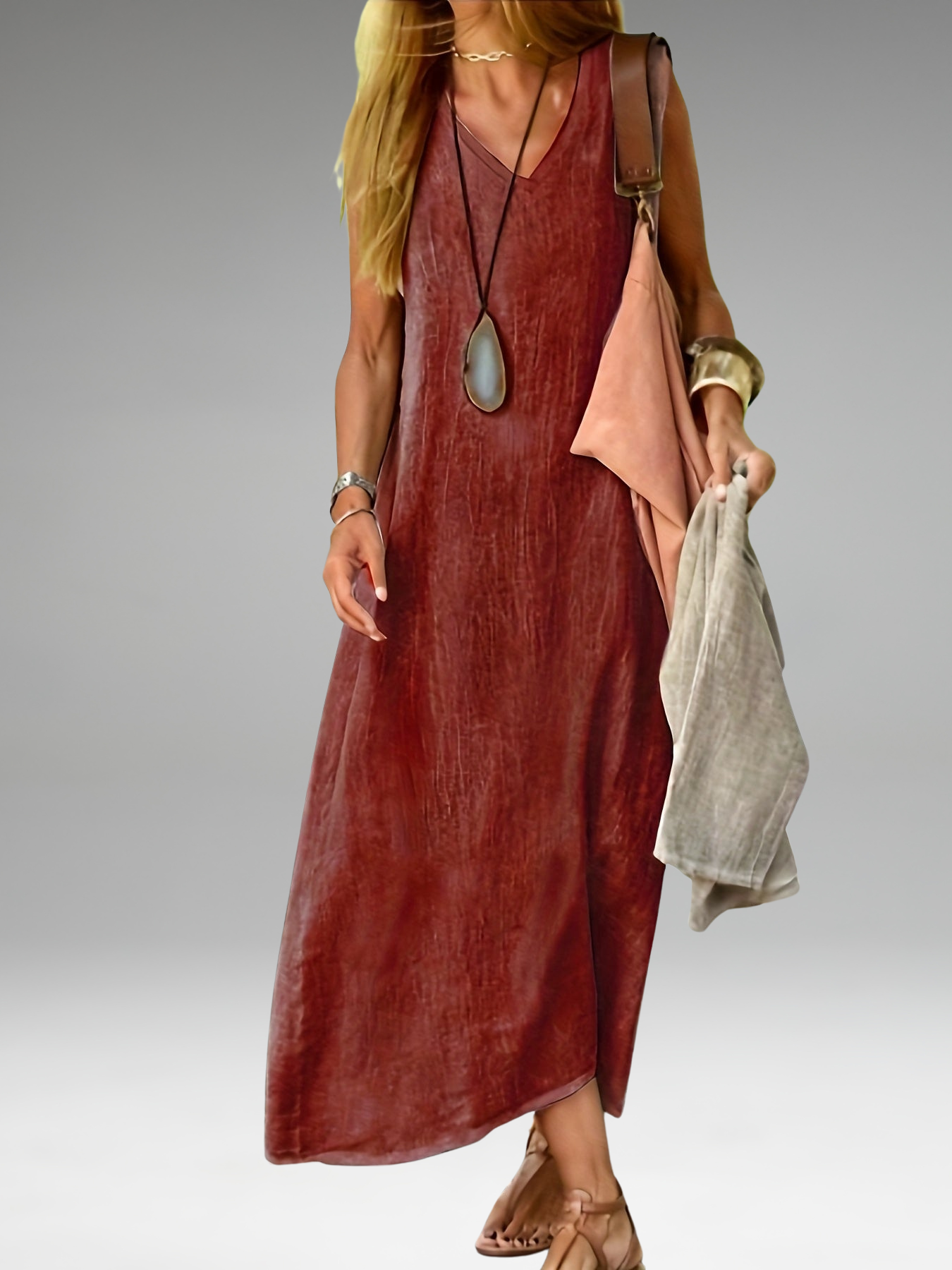 Amara - V-Neck Tank Dress