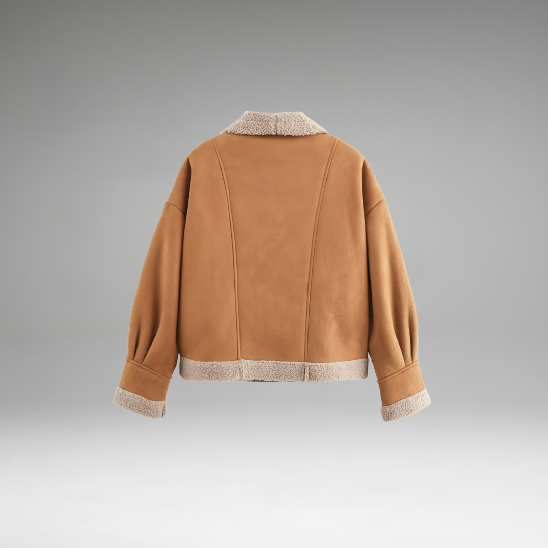 Anoura - Contrast Collar Fleece Jacket