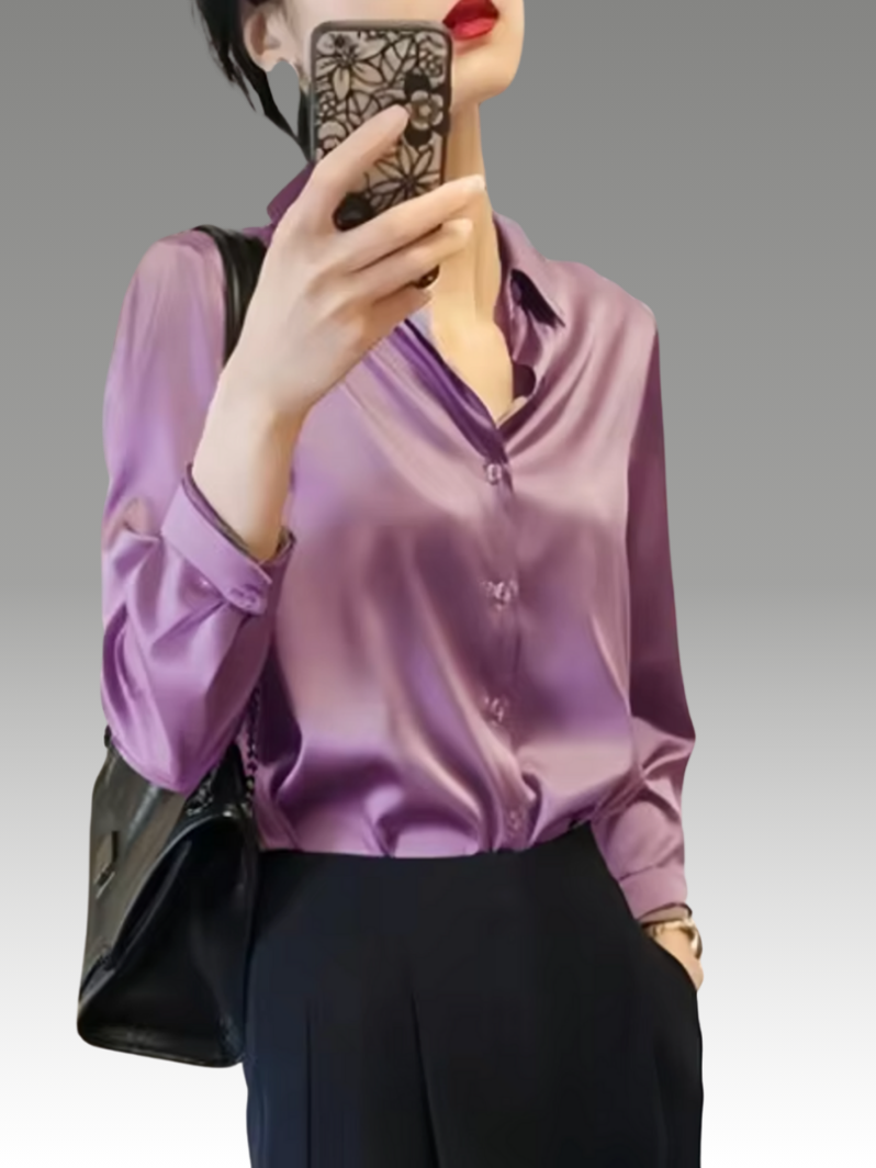 Paige – Elegant Satin Blouse