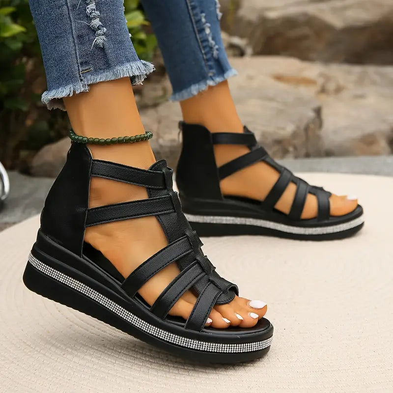 Chloe - Elegant Wedge Sandals