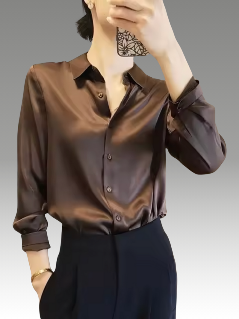 Paige – Elegant Satin Blouse