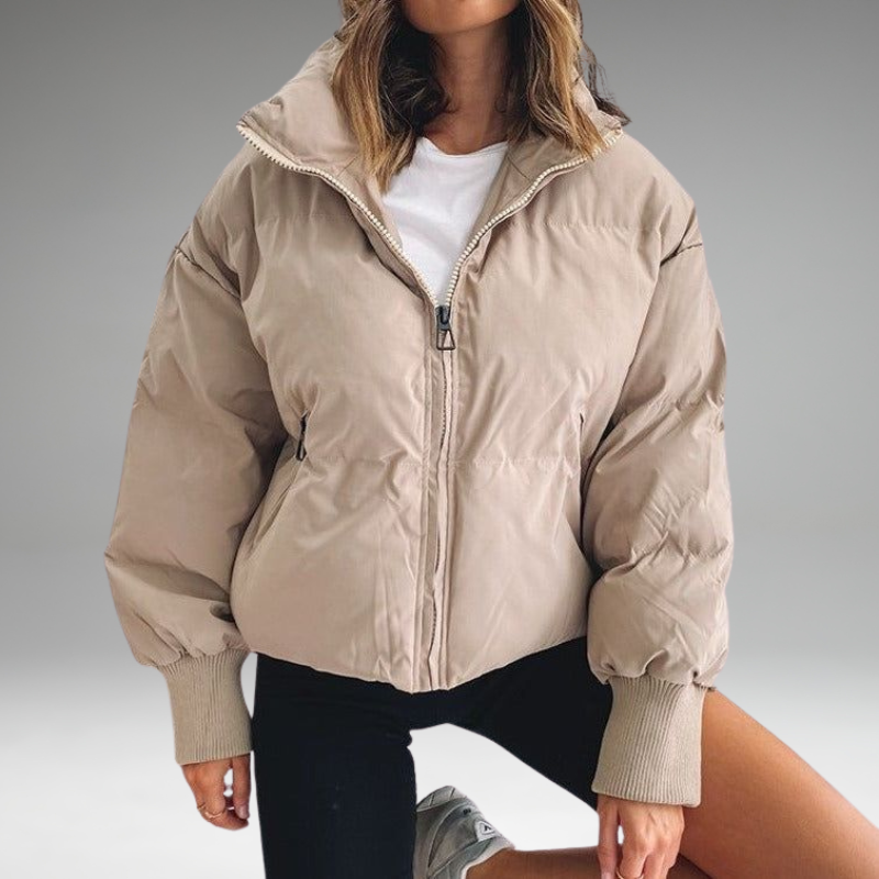 Xandri - Collared Puffer Zipper Jacket
