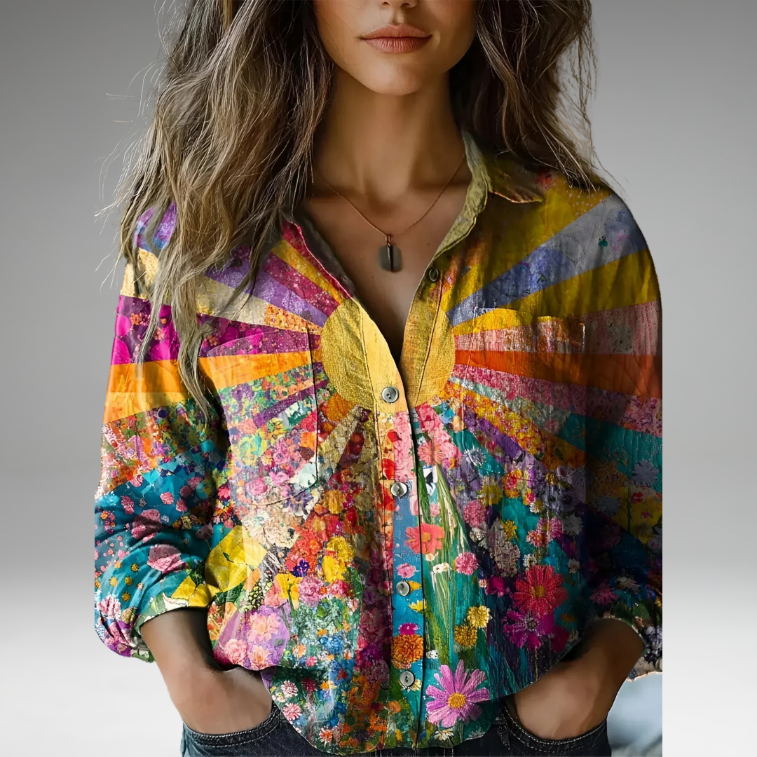 Tineke - Radiant Sunflower Blouse