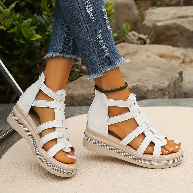 Chloe - Elegant Wedge Sandals
